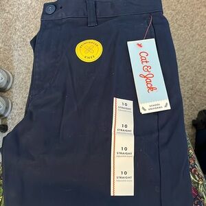 Brand new Cat & Jack dark blue uniform pants size 10